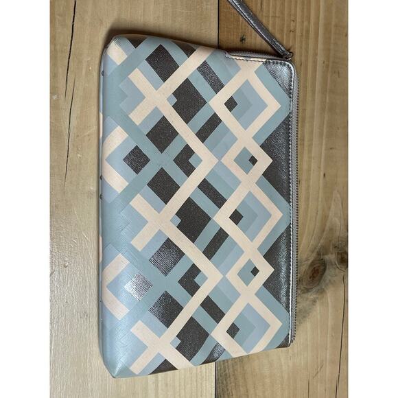 Stella & Dot make up cosmetic travel bag. Full Zip. Metallic Colors. Gold tan - Picture 5 of 9